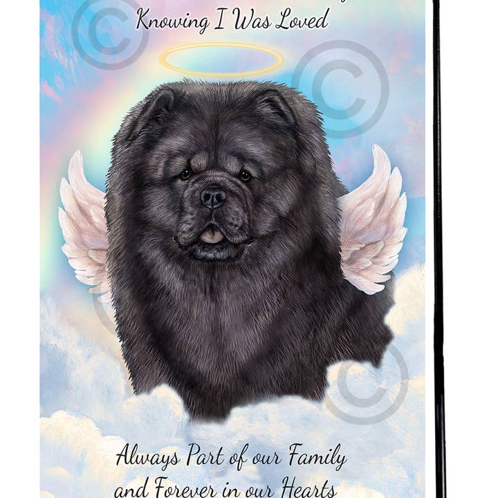 Pet Gifts USA, LLC - Venta al por mayor Bandera y manga de viento - Bandera conmemorativa azul de Chow Chow