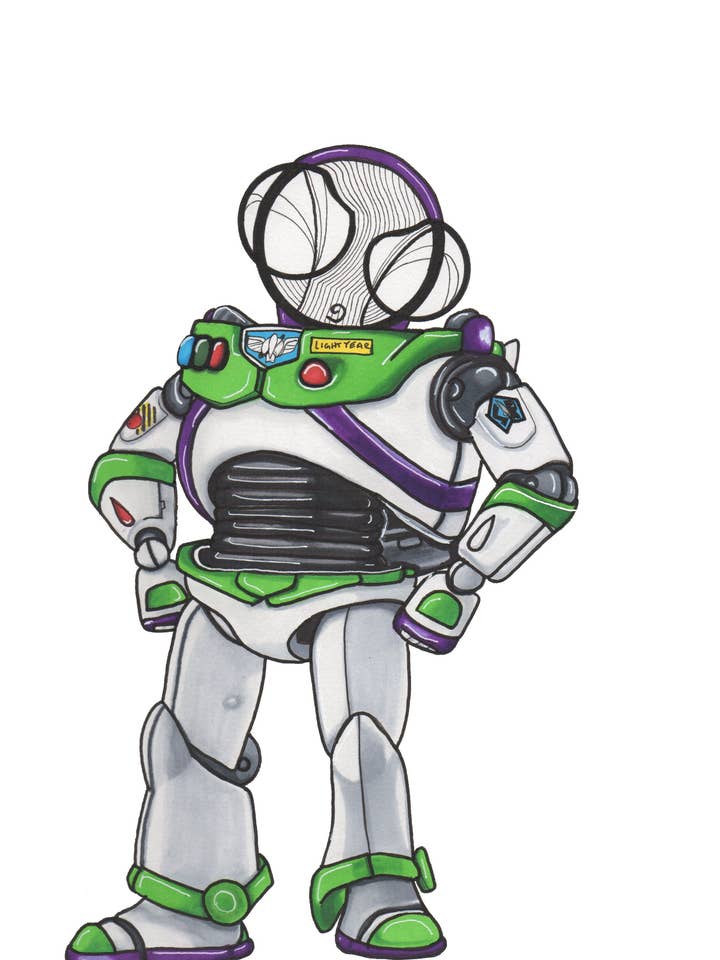 Buzz Lightyear kunstdruk voor wholesale door Harth Creations