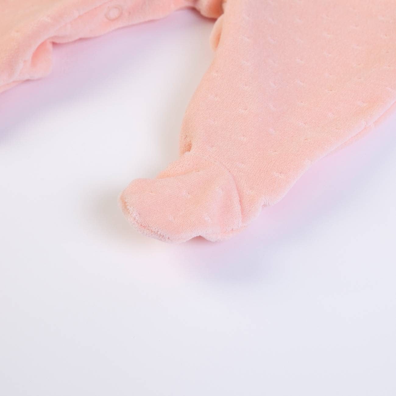 Blanc cassé/saumon 16648 - Grenouillère en velours avec ouverture arrière et col - FS Baby en vente sur Faire3