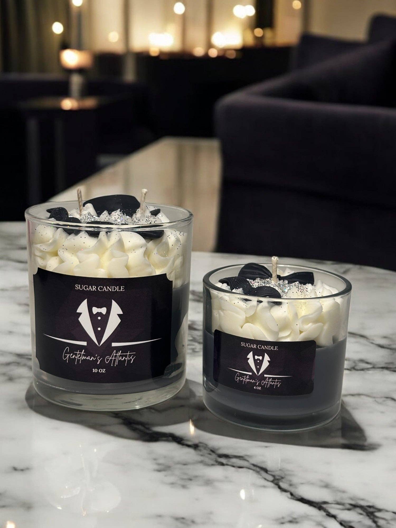 Sugar Candle - Wholesale Jar/Filled Candle - Gentlemen’s Atlantis Candle: Masculine, Soy Wax, Gift Ready5