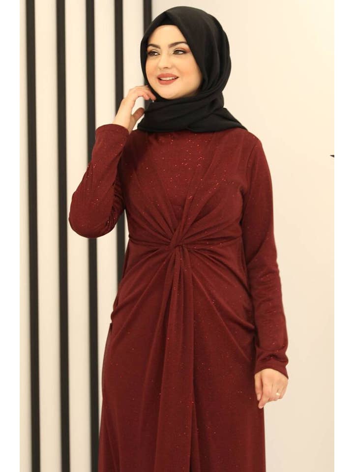 WENOR - Wholesale Dress - Women's - Evening Dress Women Maxi Dress Abiye Abaya Hijab Dress Modest Fashion (AYLA)1