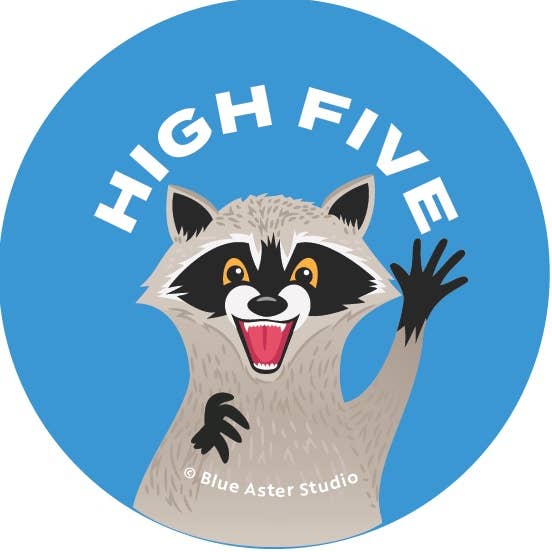 Pulsante Raccoon, «Batti il cinque» per la vendita all'ingrosso da parte di Rextooth Studios