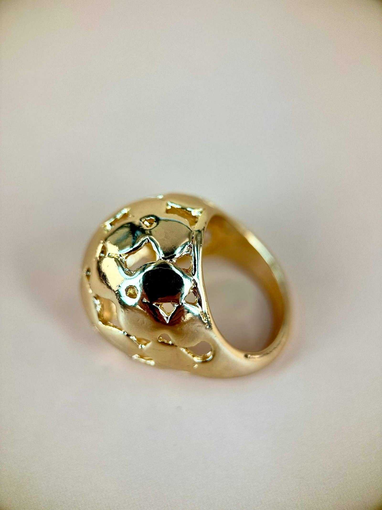 D Bijoux - Wholesale Multi-Finger Ring - Patterned Ball Ring2