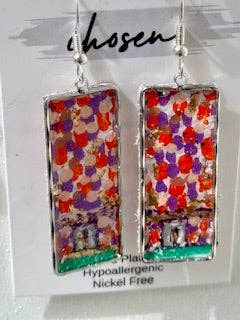 Chosen - Wholesale Dangle Earrings - The Stadium Hand Painted Earring Collection5