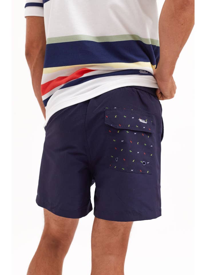 williot – wholesale Badshorts - Herr – Basic Marinblå Baddräkt