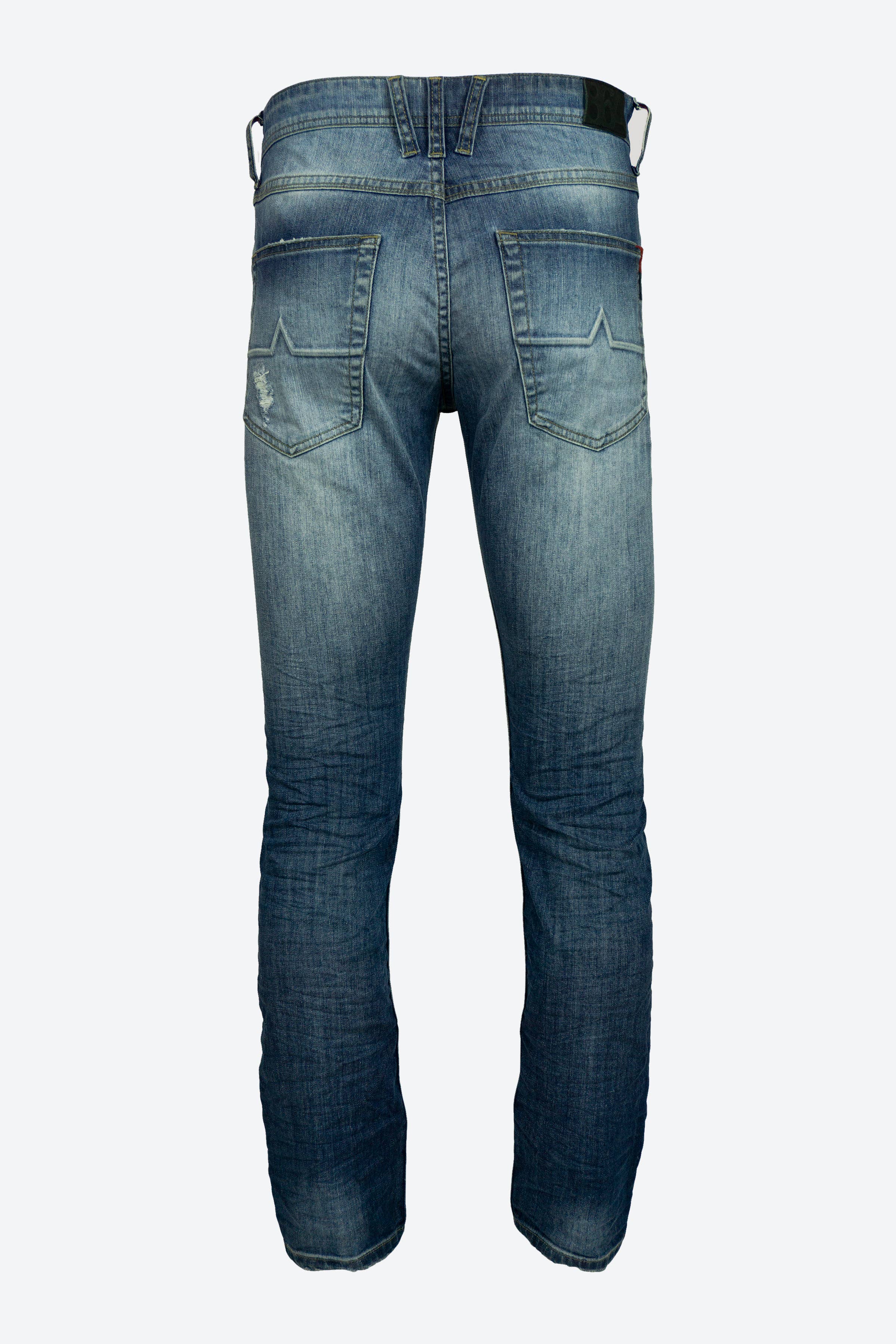 86A Jeans - Wholesale Jeans - Women's - Skinny Torn - Medium Blue1