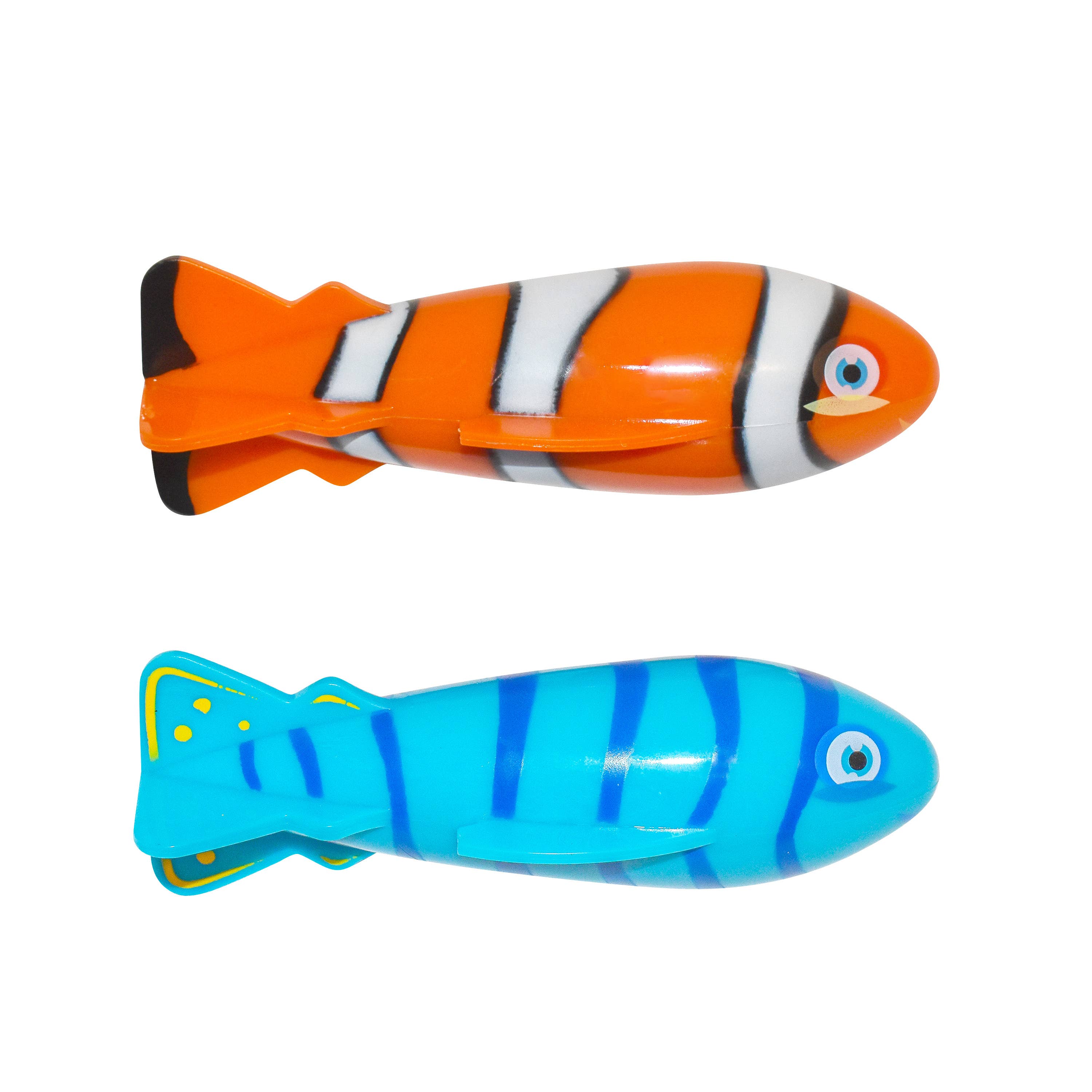 Salus Brands - Vendita all'ingrosso Giocattolo da spiaggia/piscina - Bambini e neonati - Giocattoli subacquei Torpedo Racers - Tropical Fish, confezione da 23