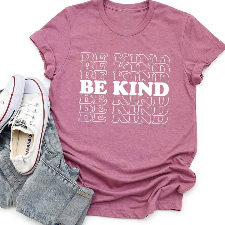 Camiseta gráfica Retro Be Kind para niños para venta al por mayor de Kids By Kissed Apparel