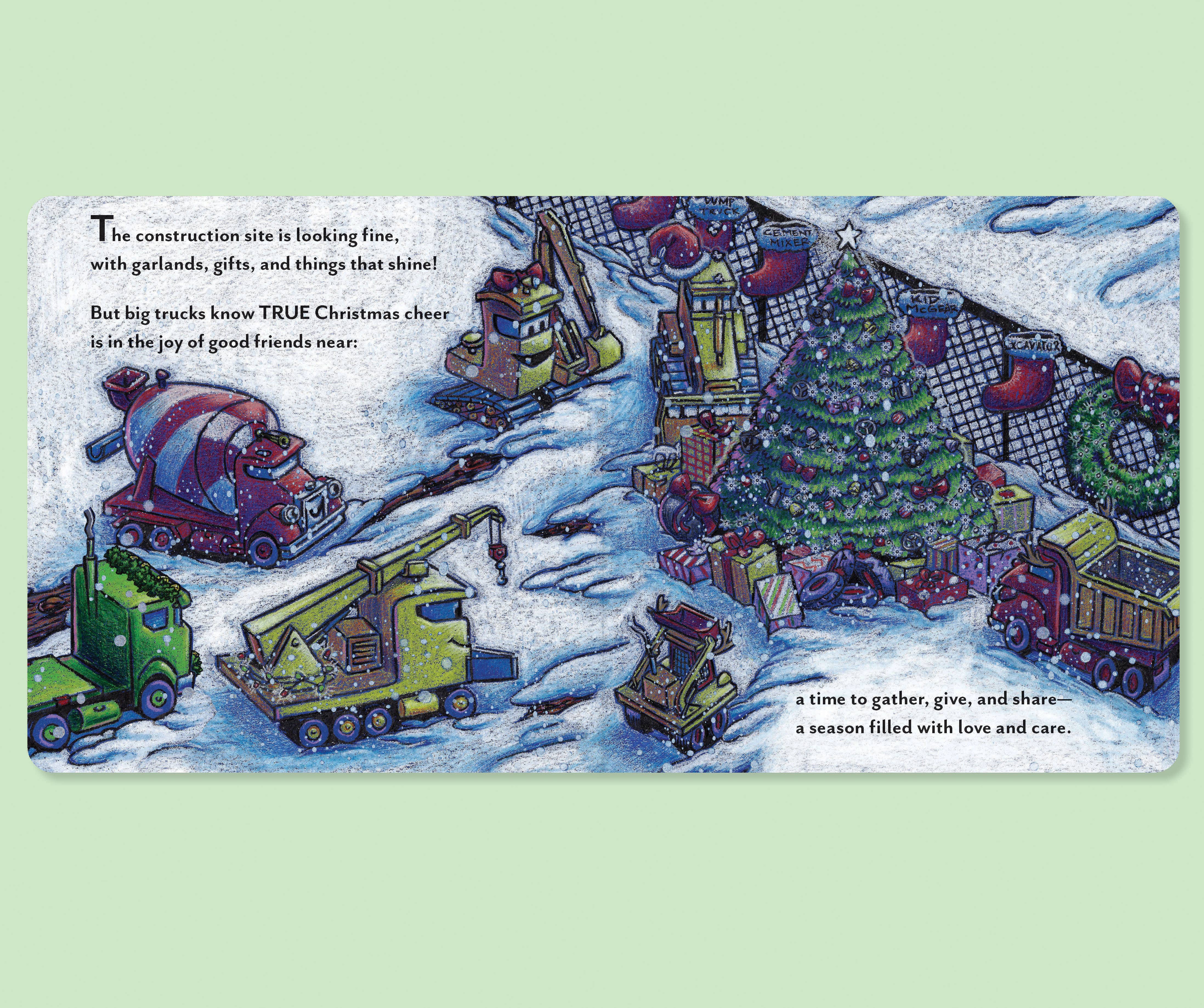 Chronicle Books - Wholesale Preschool Book (3-5) - Construction Site: Merry and Bright7