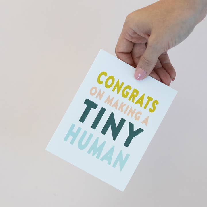 Joy Paper Co. - Wholesale Baby Card - Congrats on Making a Tiny Human, Baby Card