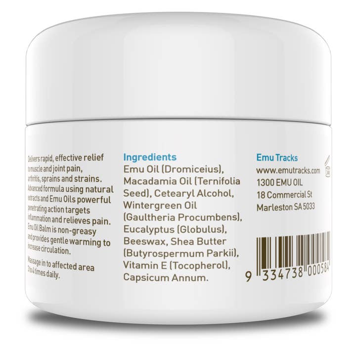 EMU TRACKS - Wholesale Healing salve/balm/cream - Muscle & Joint Balm7