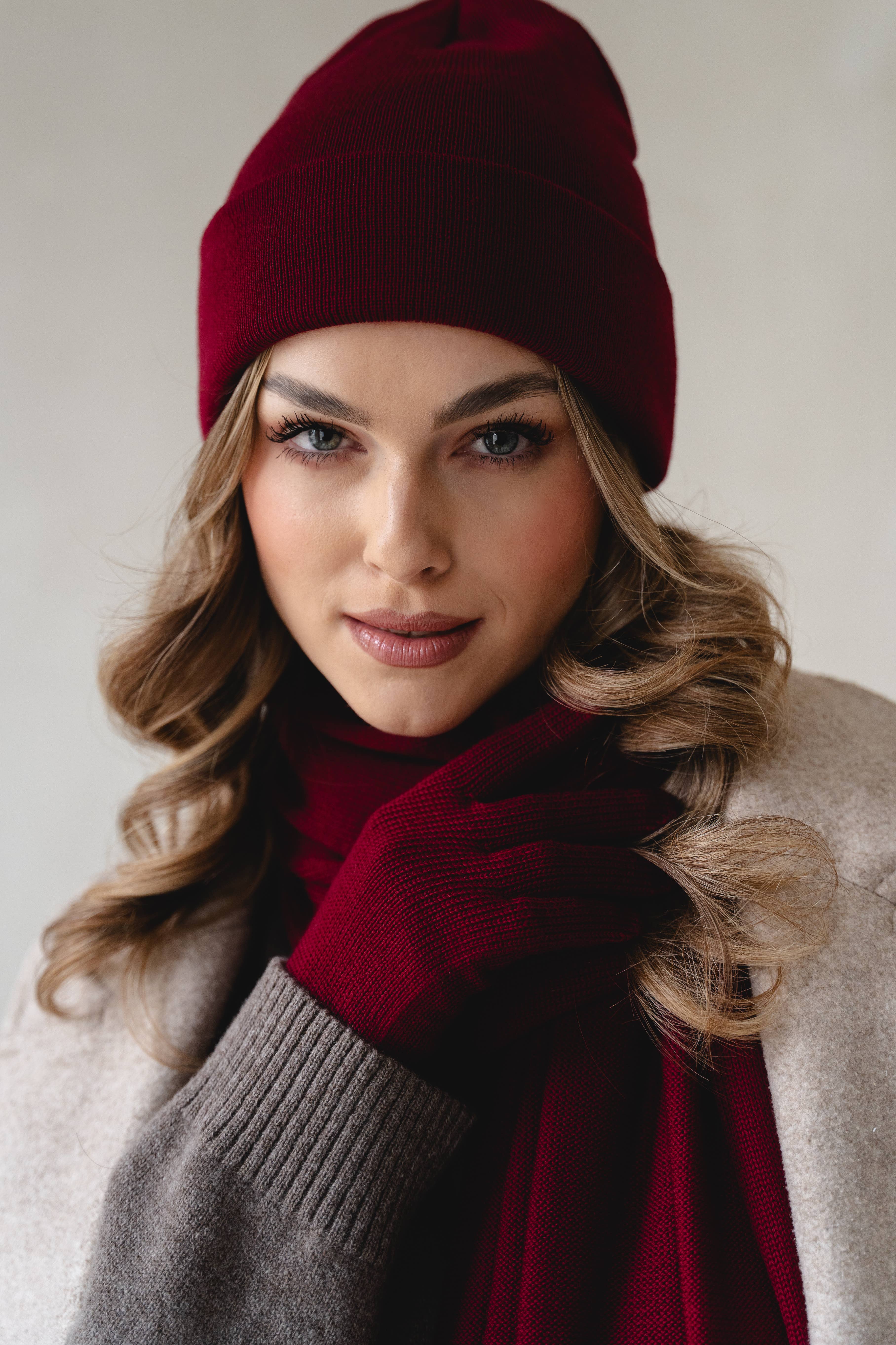 Ander - Vente Bonnet – femme - Bonnet classique NAOMI 100 % laine mérinos TOP SELLER18