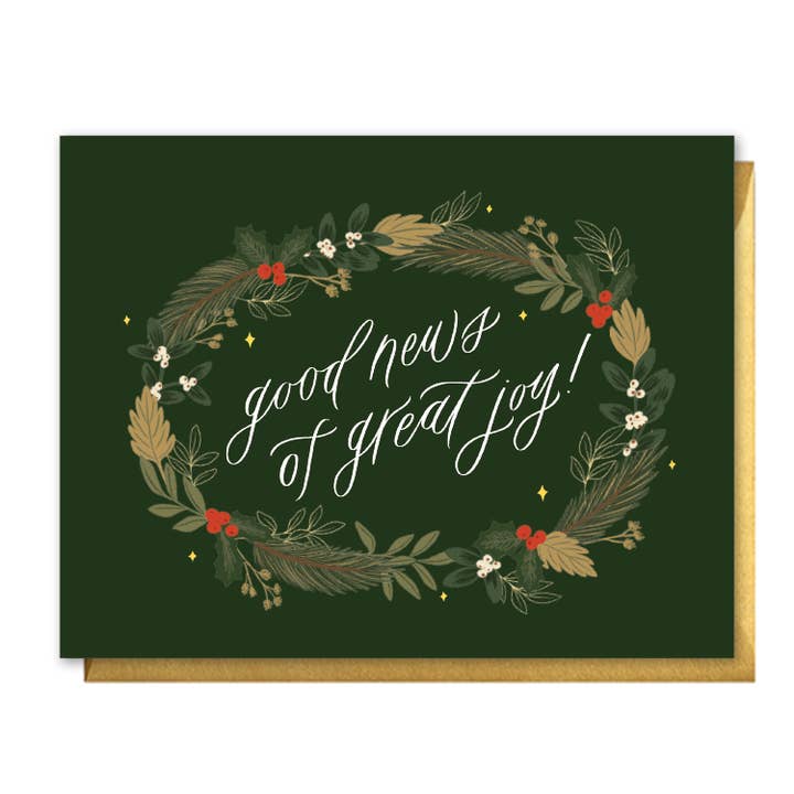 Good News of Great Joy Card for wholesale by Selah Paper