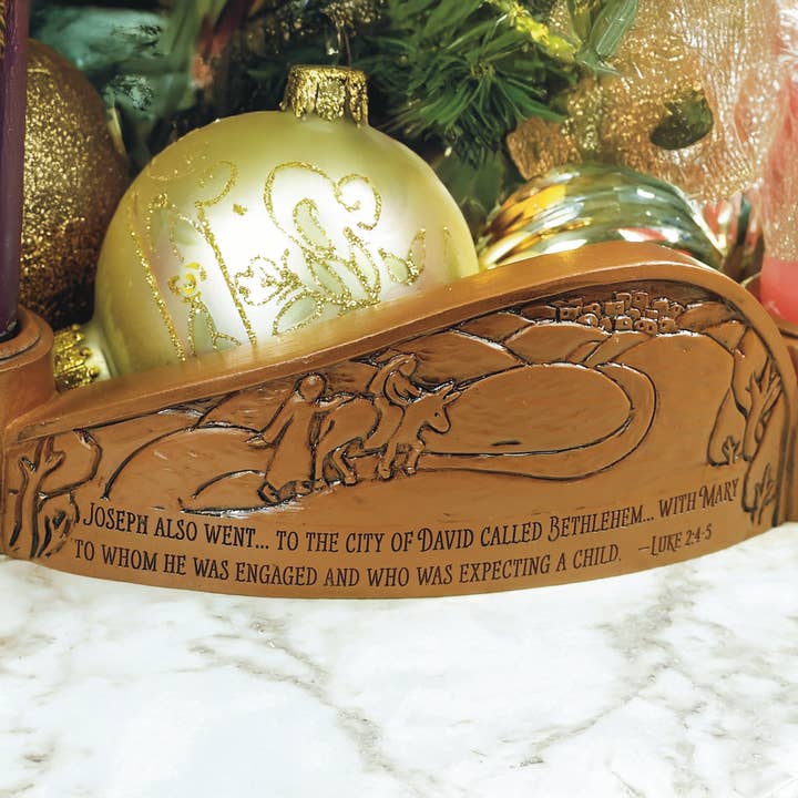 Abbey + CA Gift - Wholesale Pillar Candle - Glory to God Advent Wreath7