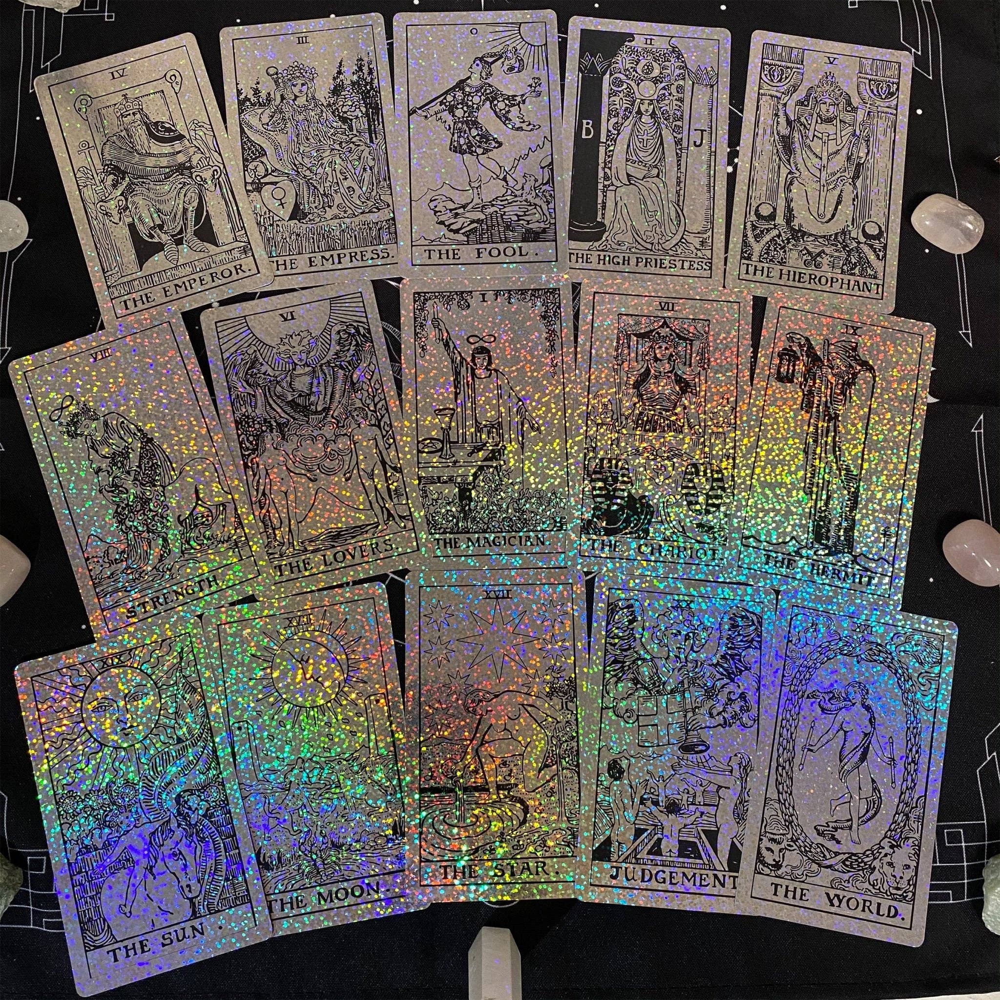 DarkForestLTD - Wholesale Tarot Cards - The Rider Waite Holographic Crystal Foil Tarot Deck7