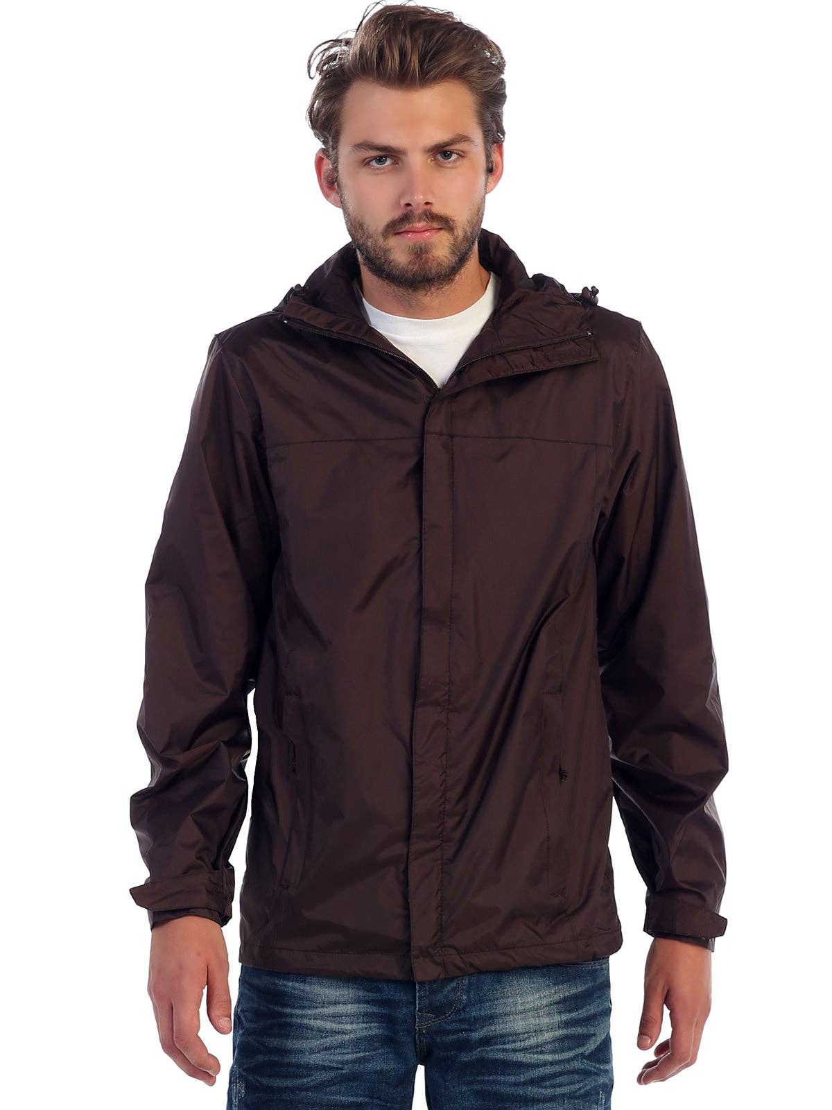 b-one inc - Venta al por mayor Chaqueta - Hombre - Chaqueta impermeable para hombre con capucha y cierre completo GBJA94513
