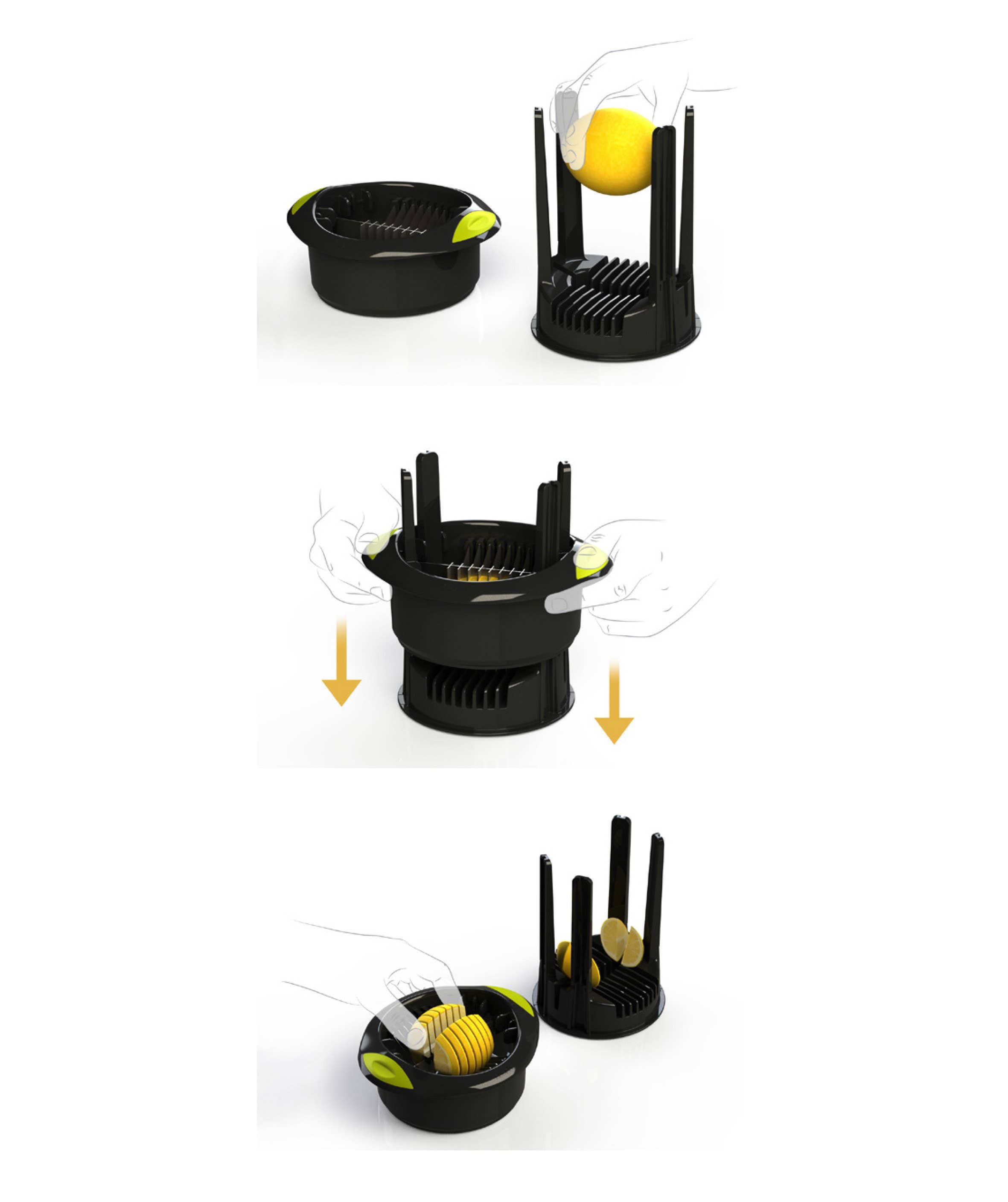 Ibili – wholesale Köksverktyg/-pryl – IBILI - Half Moon Citron Cutter3
