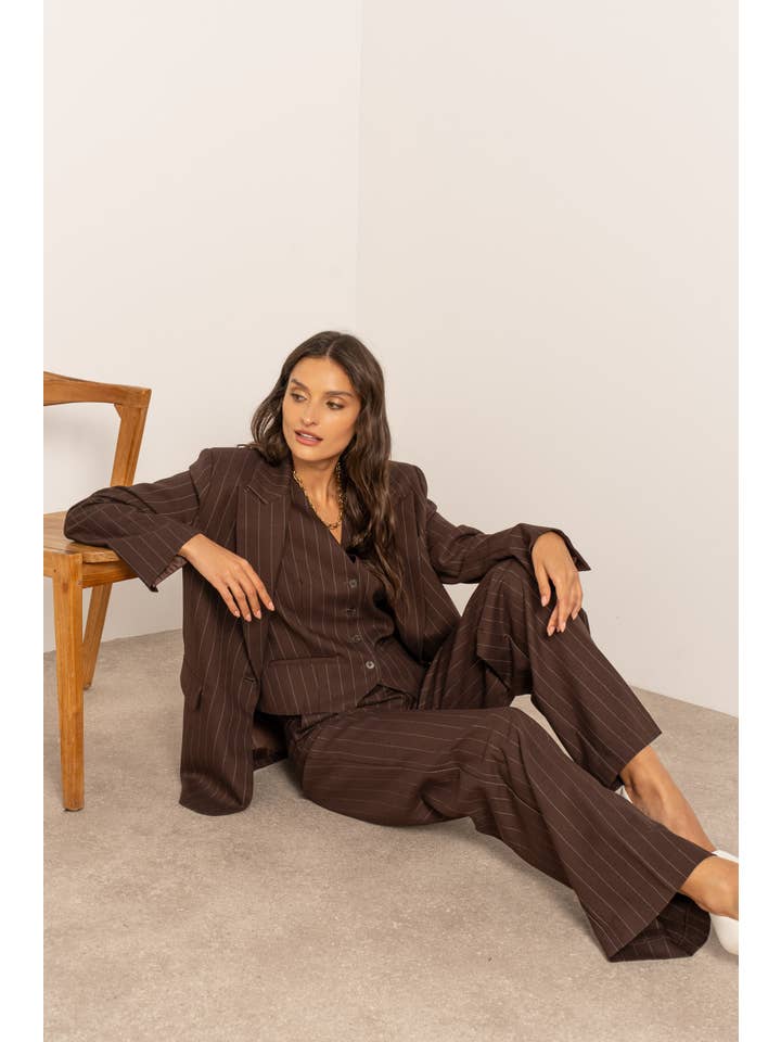 Attentif Paris - Wholesale Blazer - Women's - Oversized pinstripe blazer39