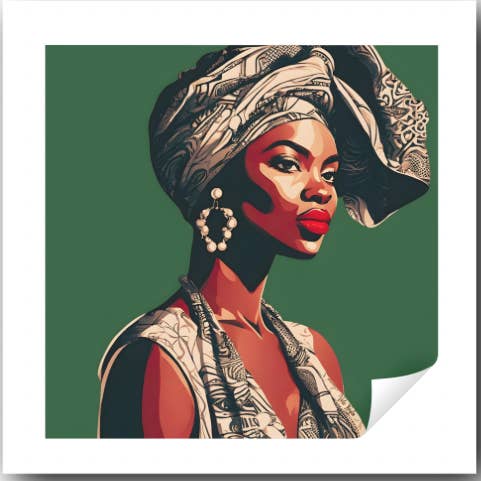 Calista (3x3-inch sticker) for wholesale by Faceries.com