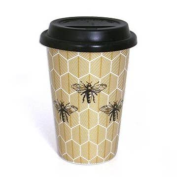 Faye - Wholesale Insulated Mug/Tumbler - 'Honey' Travel Mug Ø9.5 X H.14.3 cm0