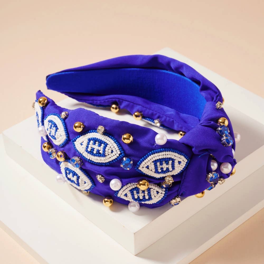 Frem - Wholesale Fashion Headband - Women's - Gameday Pearls and Seed Beads Headband1