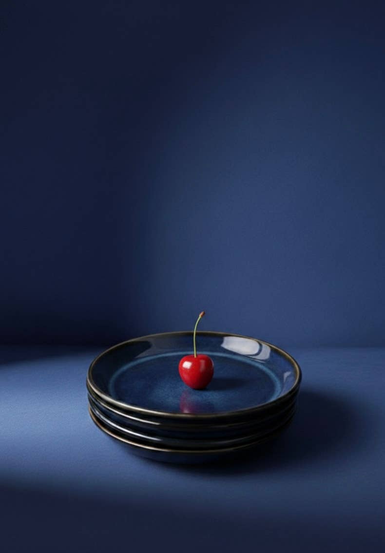 GHARYAN Stoneware & Olive Wood Tableware | USA - Wholesale Dinner Plate - Handmade Stoneware Flat Side Plate | Edan 5.9"3