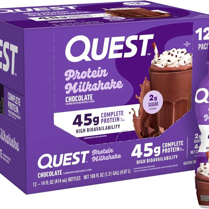 QUEST PROTEIN SHAKE - 45G PROTEIN - 12/14OZ CHOCOLATE for wholesale by L&F Universal Goods