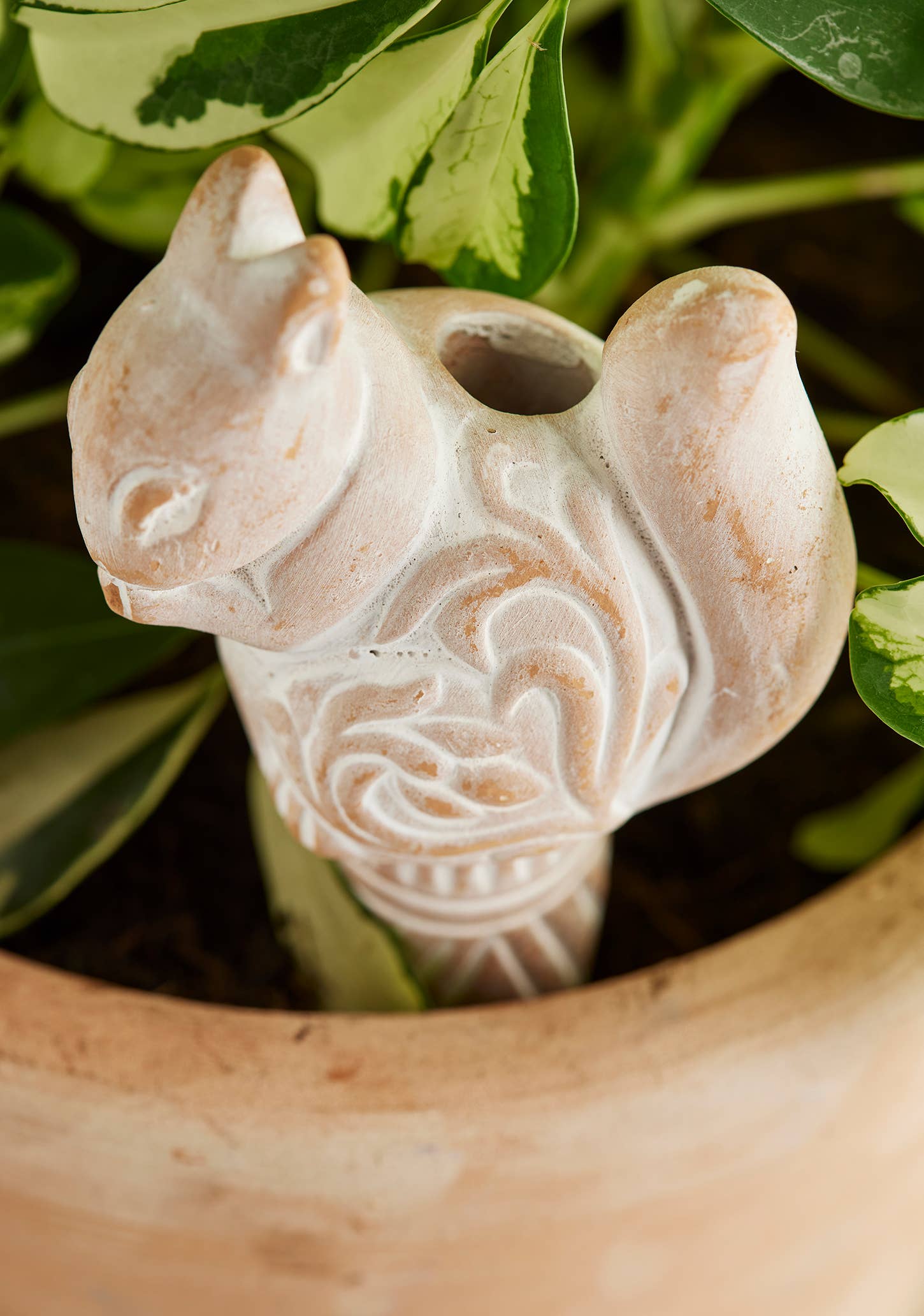 Namaste - Wholesale Watering can - Terracotta Squirrel Watering Spike2