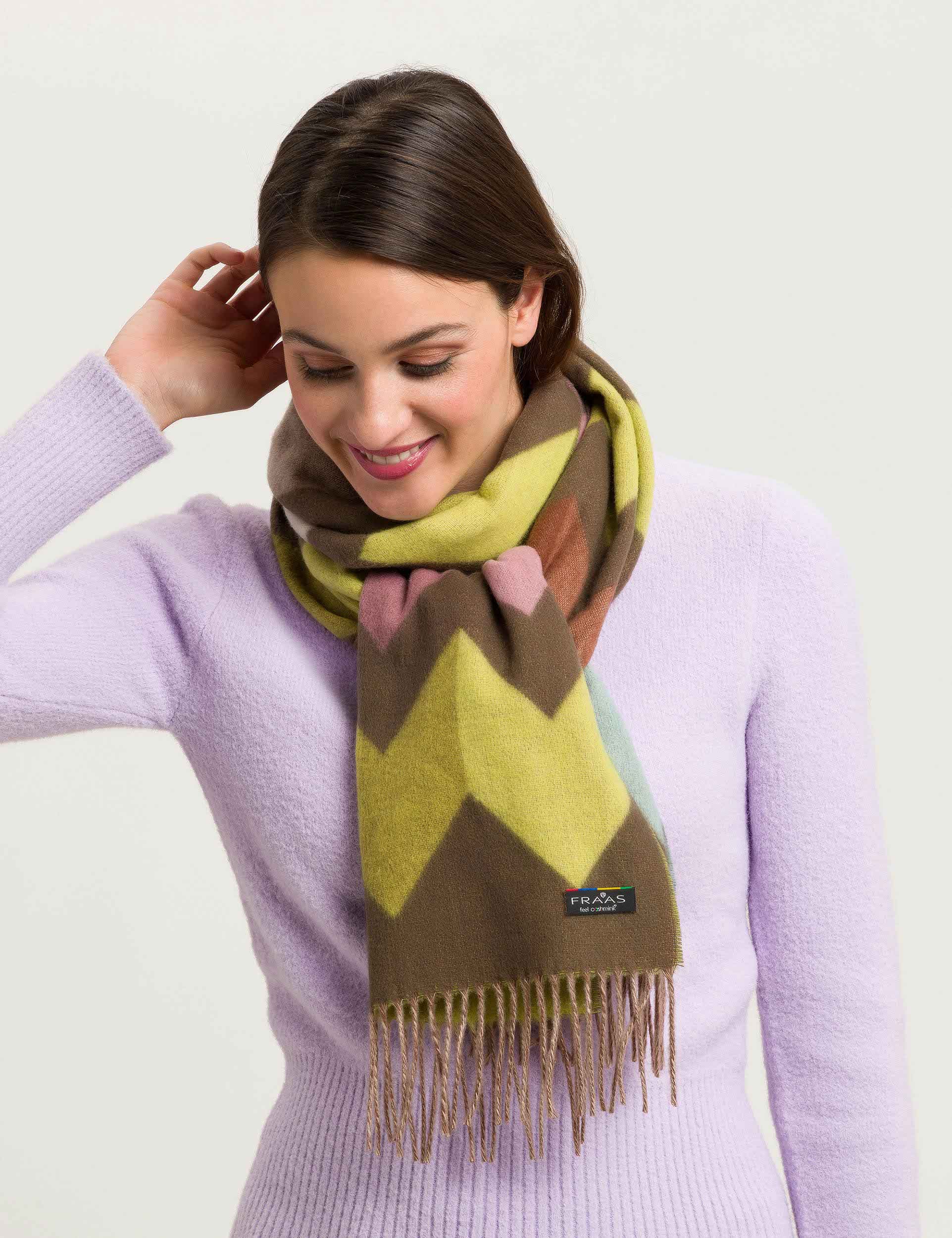 FRAAS - The Scarf Company - Vente Écharpe – femme - Chevron Zig Zag Eco9