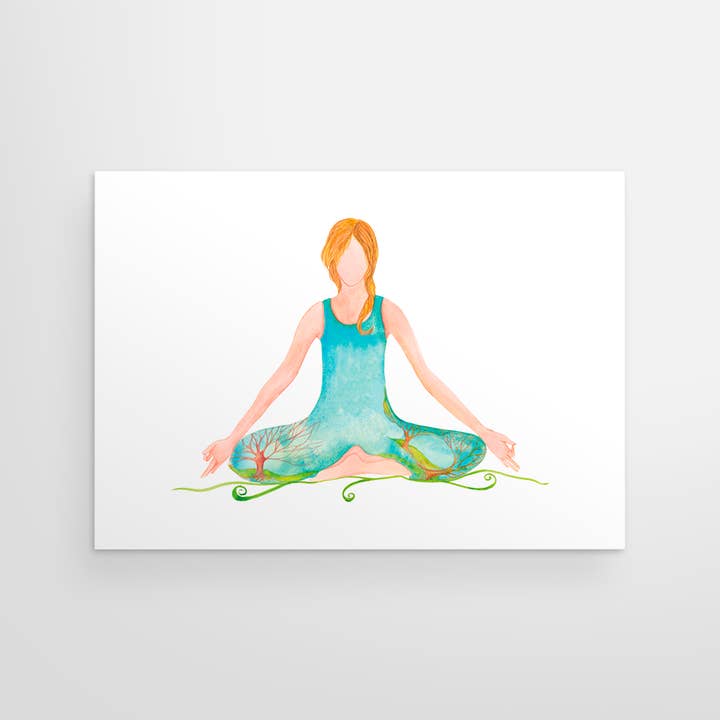Yogini Collection - Wholesale Everyday Greeting Card - T-Seated Meditation0
