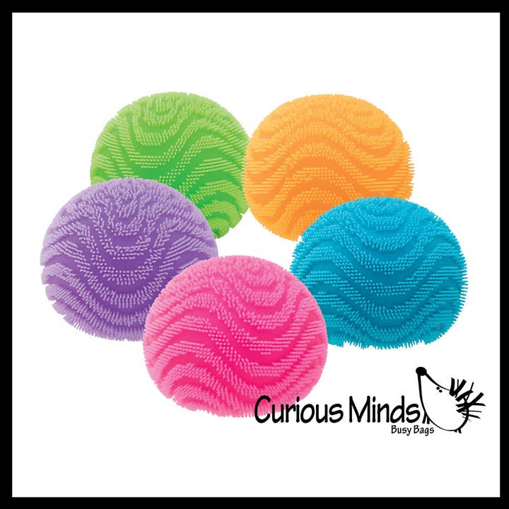 Curious Minds Toys - Wholesale Squishy Toy - Kids & Baby - 1 NeeDoh Fuzzball Waves Soft Doh Filled Stretch Ball - Ultr