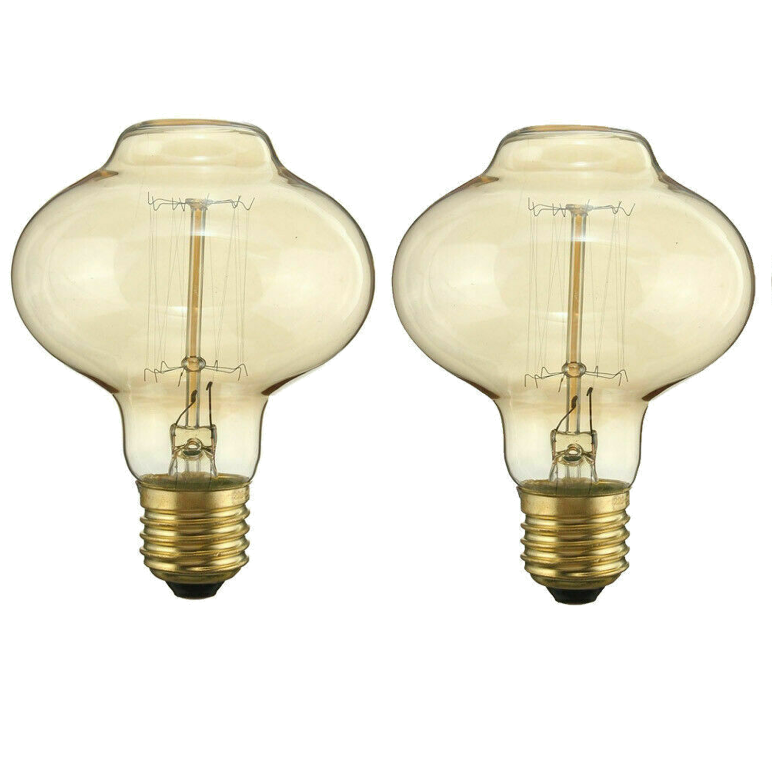 Ledsone – Engroshandel Pære – 2-pak E27, B22, E14 LED Edison Dæmpbar Vintage Amber Glas Varm hvid 2700K Pærer~40869