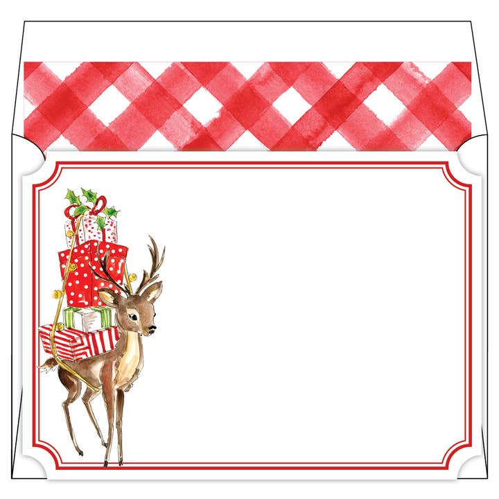 Baby Reinder Red Buffalo Check Cancelleria Sociale per la vendita all'ingrosso da parte di RosanneBeck Collections