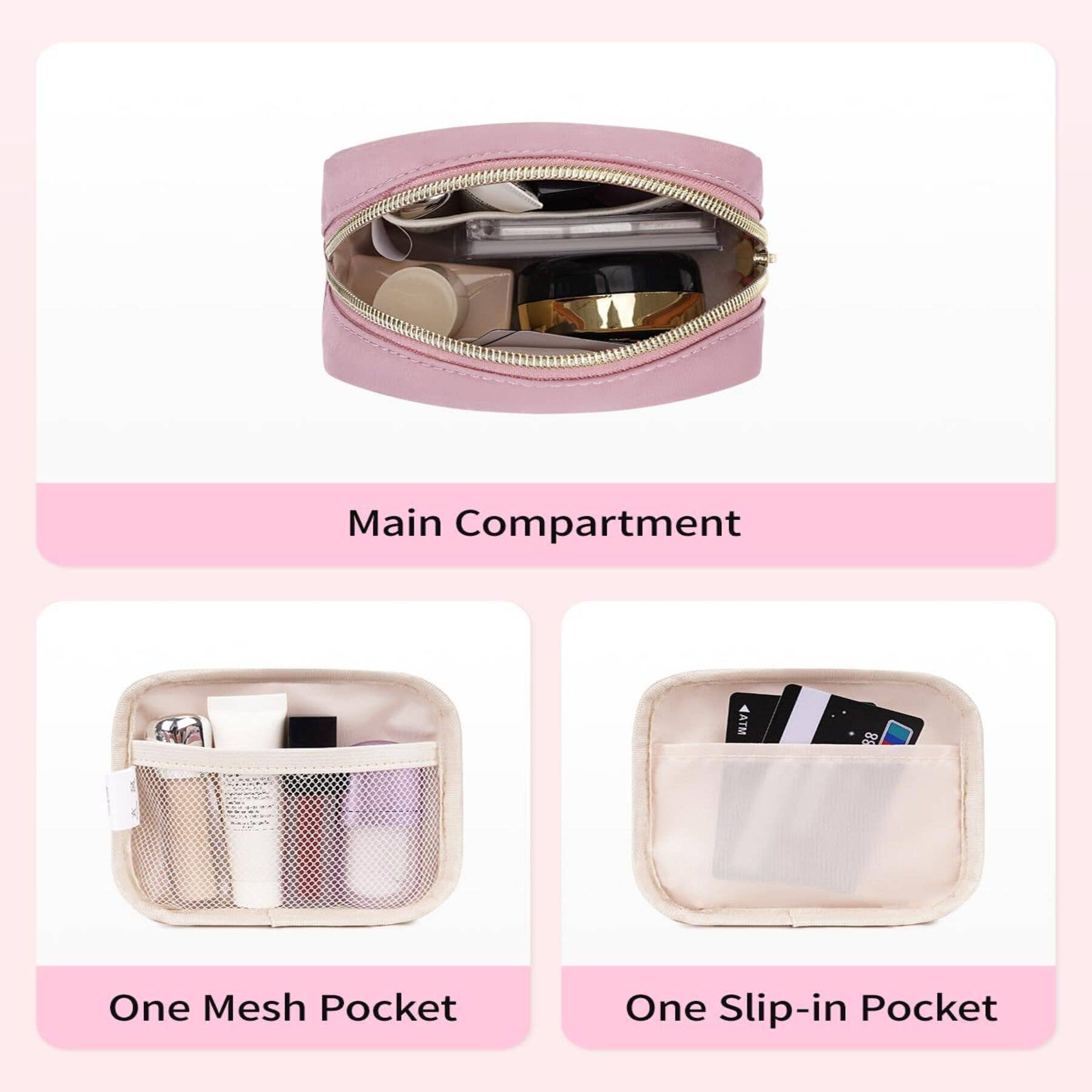 wandf – Großhandel Schmink-/Kosmetiktasche – Personalisierte Monogramm-Tasche Mini Initialen Schminktasche135