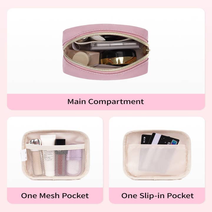 wandf – Großhandel Schmink-/Kosmetiktasche – Personalisierte Monogramm-Tasche Mini Initialen Schminktasche135