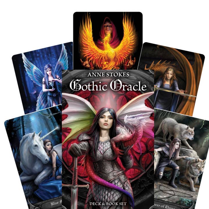 Cardshouse - Wholesale Tarot Cards - Oracle Cards And Book Set Anne Stokes Gothic Oracle Us Games