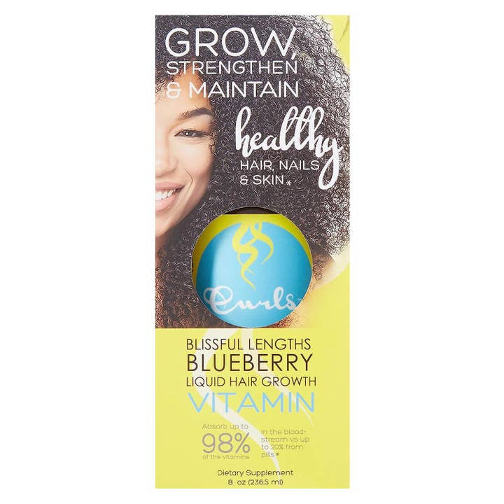 KT Supply - Wholesale Hair Styling Gel/Mousse - Curls Blissful Lengths Liquid Hair Growth Vitamin 8 Oz.