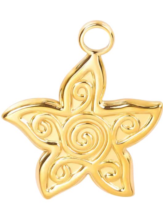 Starfish Gold Charm for wholesale by Coco Luna Collection