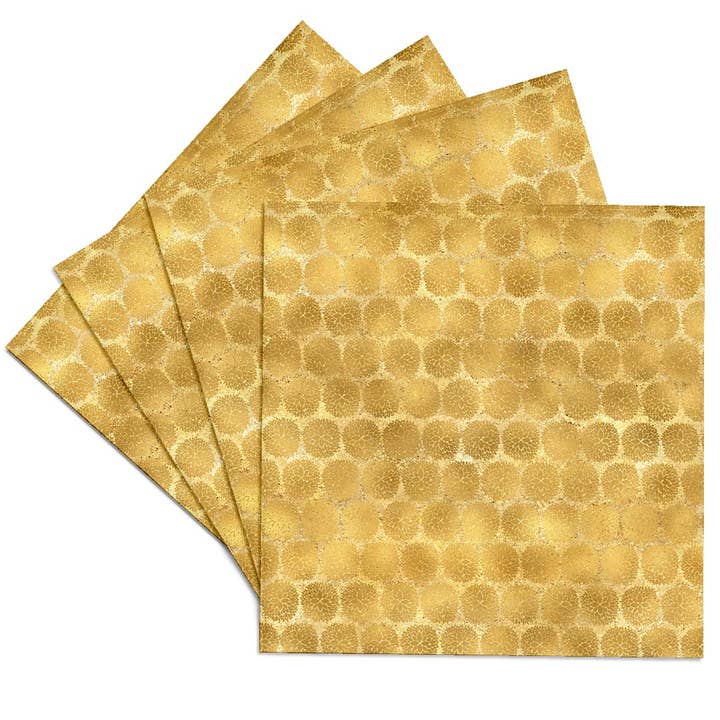 3dRose - Wholesale Coasters - 3dRose, Image of Gold Glitzy Floral, Coaster