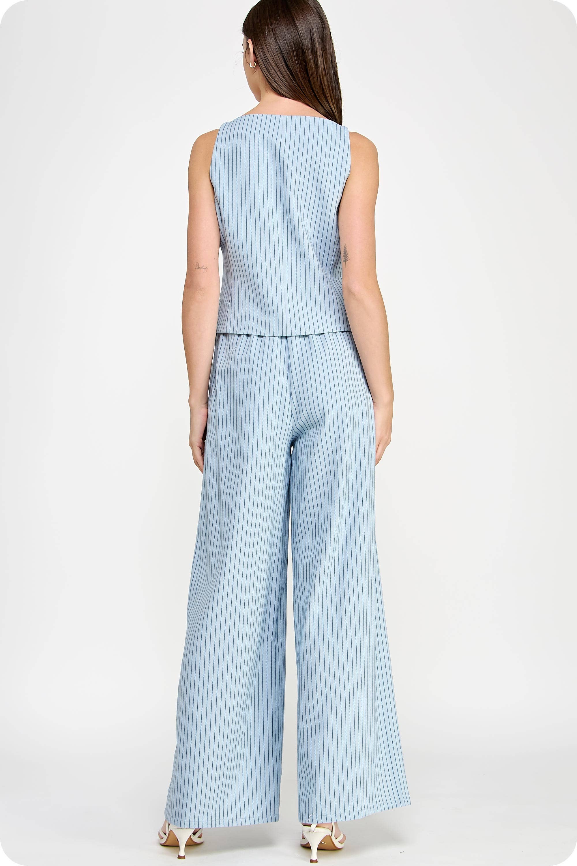 Strut & Bolt – Engroshandel Bukser - Dame – Linnedbukser med kontrastpiping detaljer29