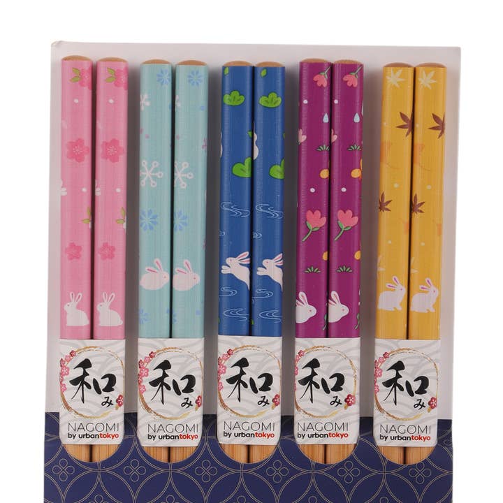 Urban Tokyo - Wholesale Chopsticks - 5 Piece Chopsticks Set Rabbit