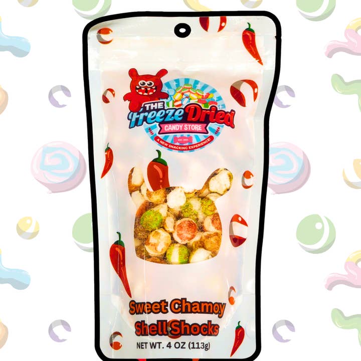 Chamoy Shell Shocks for wholesale by The Freeze Dried Candy Store