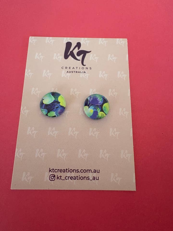 Summer nights acrylic printed studs for wholesale by KT Creations Australia