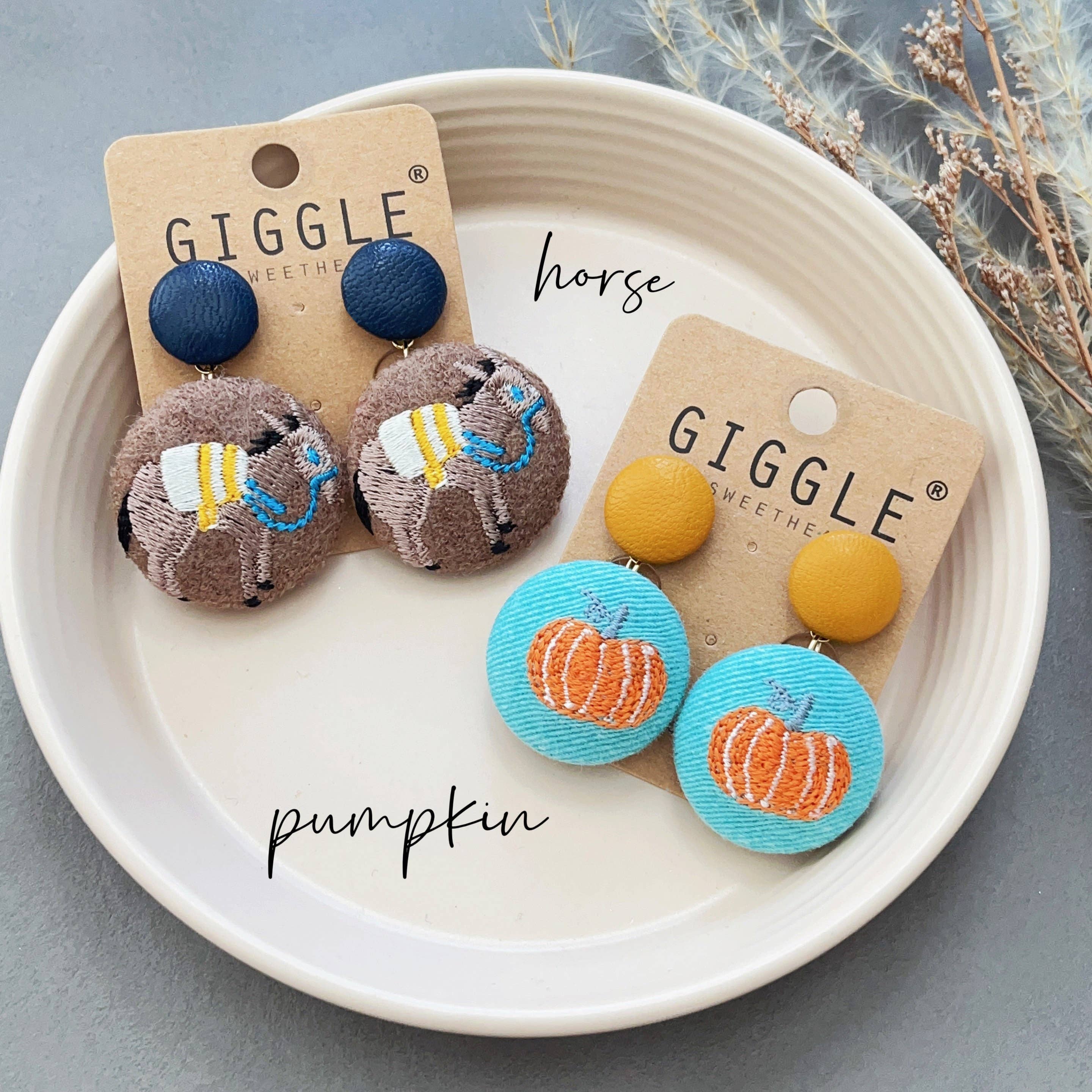 Giggle with Love - Wholesale Dangle Earrings - Floral Embroidery Earring| Handmade Dangle Flower Earrings| Embroidery Gift|Flower Gift for Mom|Gift for Bridesmaids|Flower Thank You Gifts8