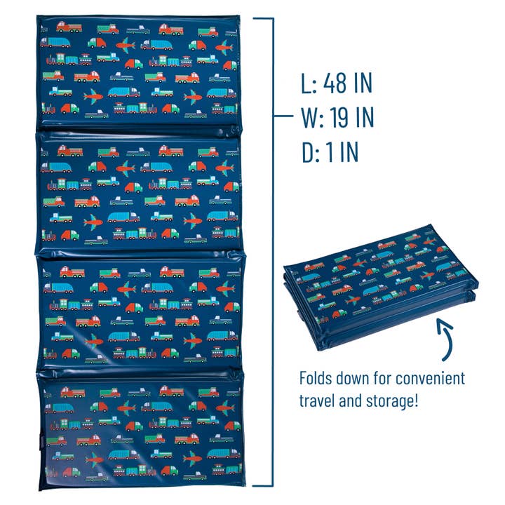 Wildkin - Wholesale Mat - Kids & Baby - Transportation Vinyl Rest Mat