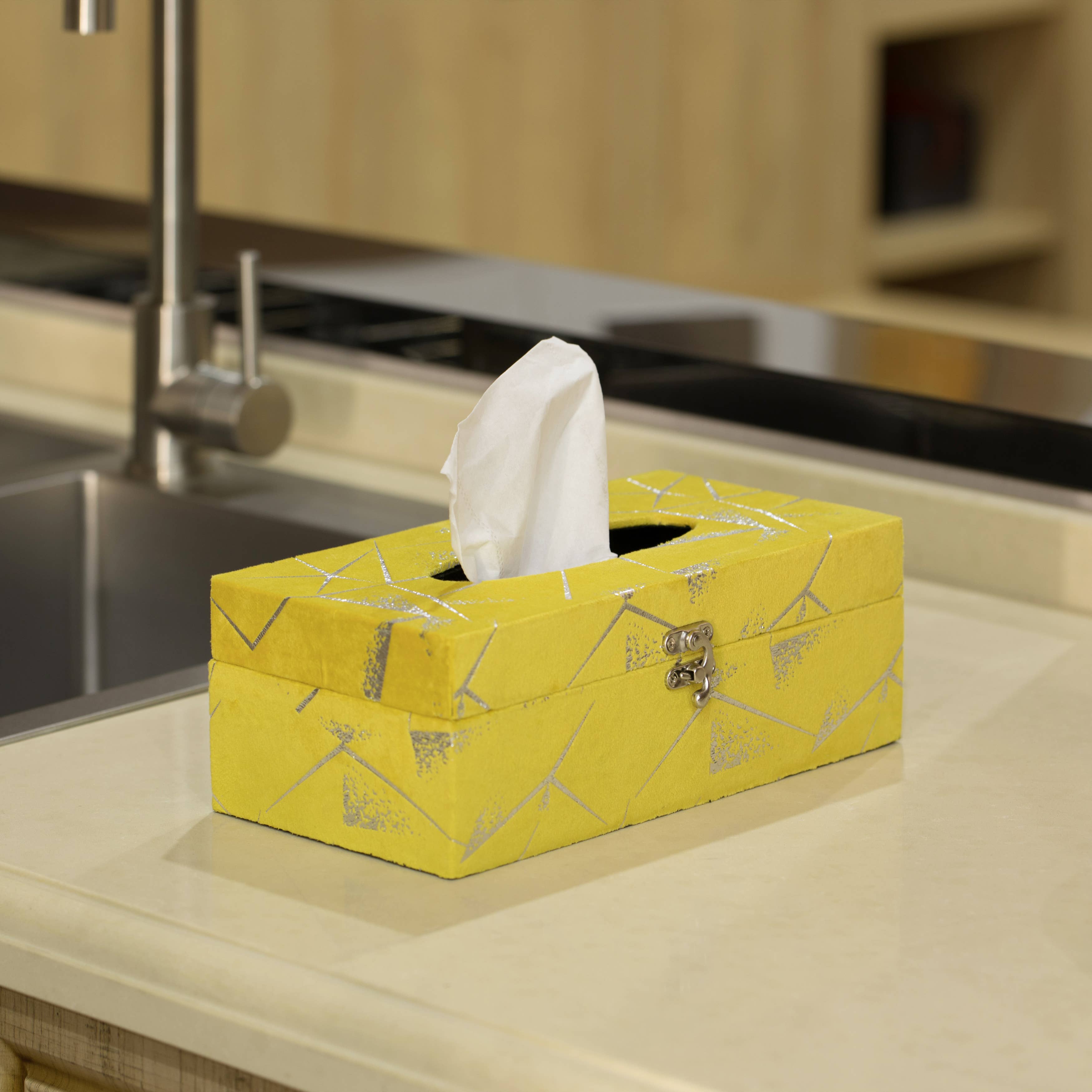 Quickway Imports - Wholesale Tissue Box - Velvet Modern Paper Facial Tissue Box Holder14