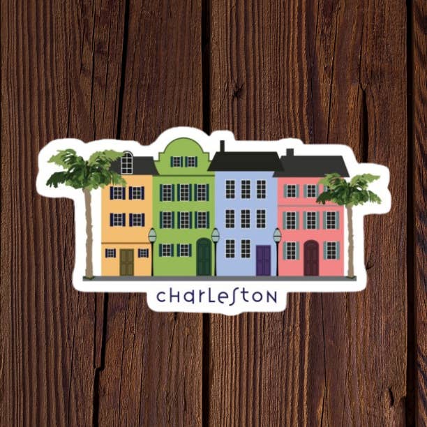 Charleston Building Sticker for wholesale by Kase Wear