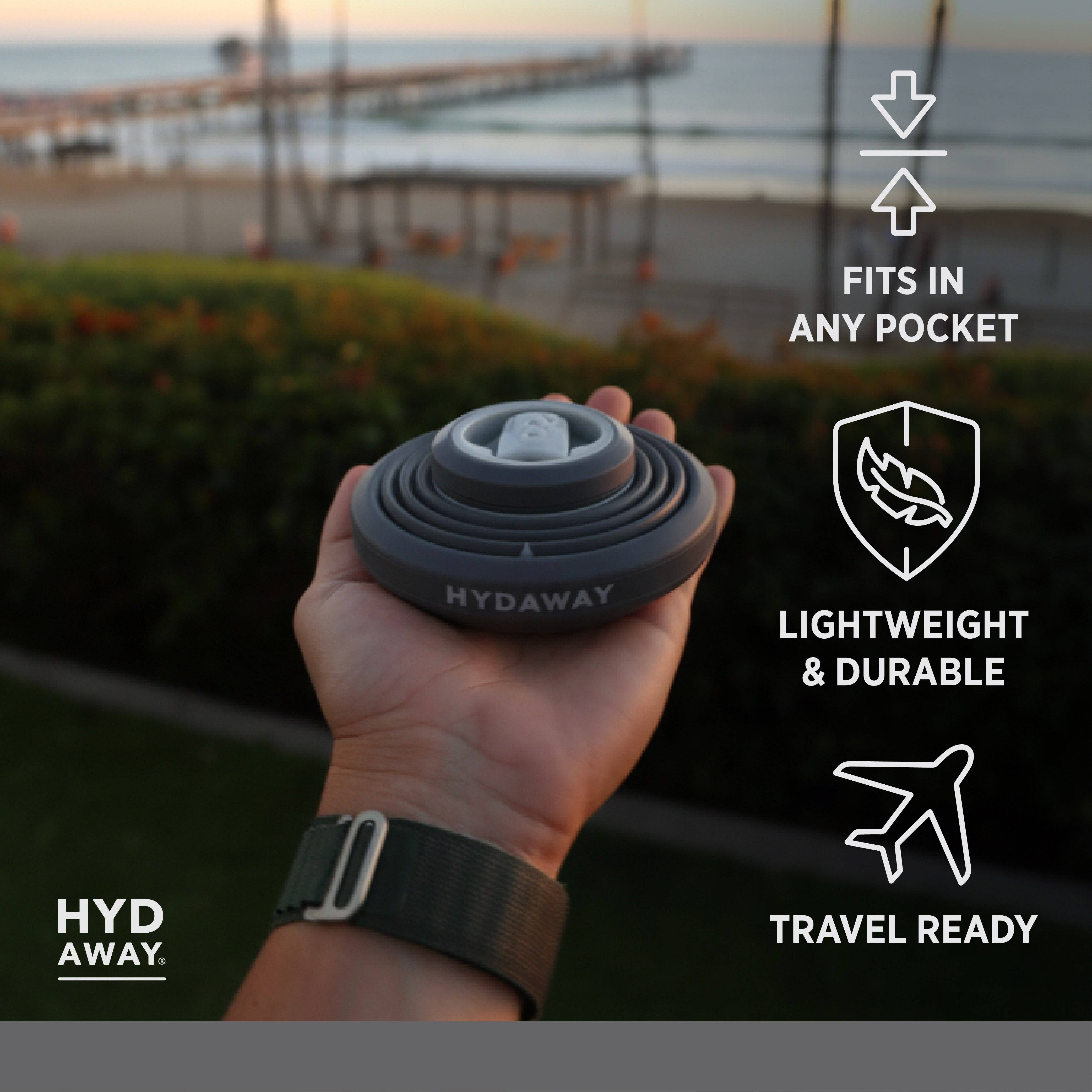 HYDAWAY – Großhandel Trinkflaschen – Zusammenklappbare Wasserflasche | 25oz3