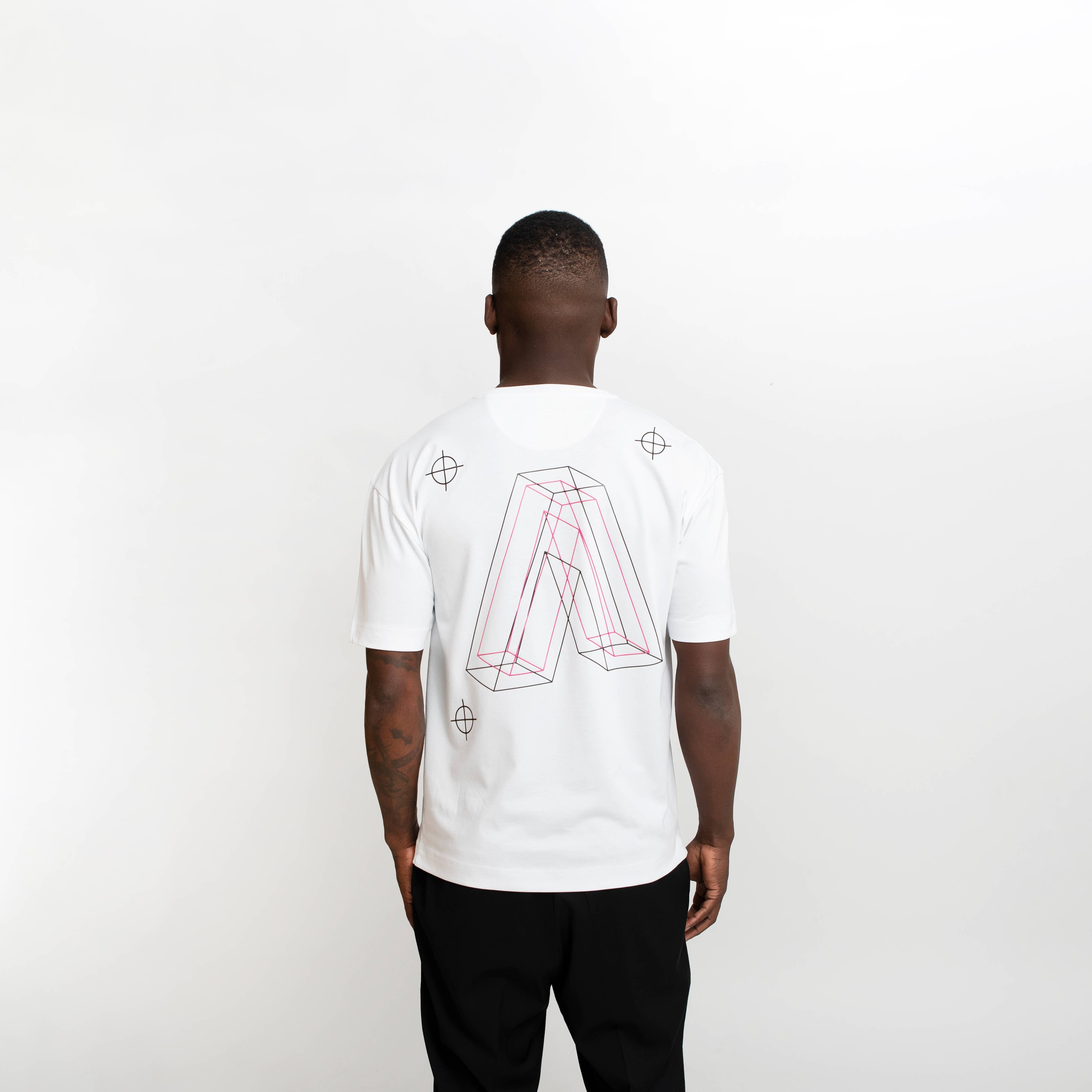 White A+3D SKETCH T-SHIRT for wholesale on Faire2