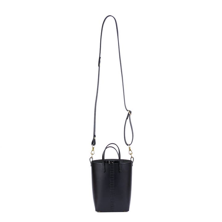 Palmetto Bucket Bag: Black for wholesale by LOUISE GOODS